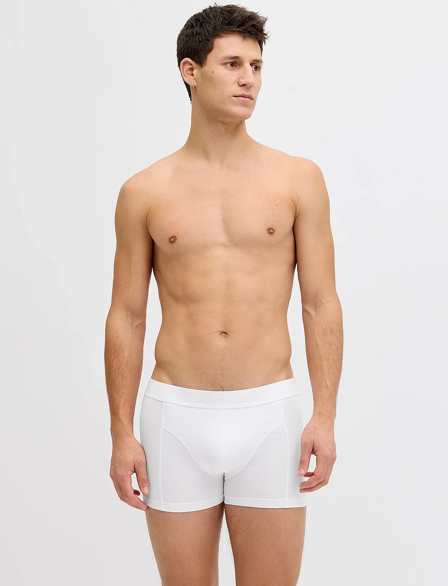 Jack & Jones - JACWAISTBAND TRUNKS 3 PACK NOOS - multipakk aluspüksid - white - 5