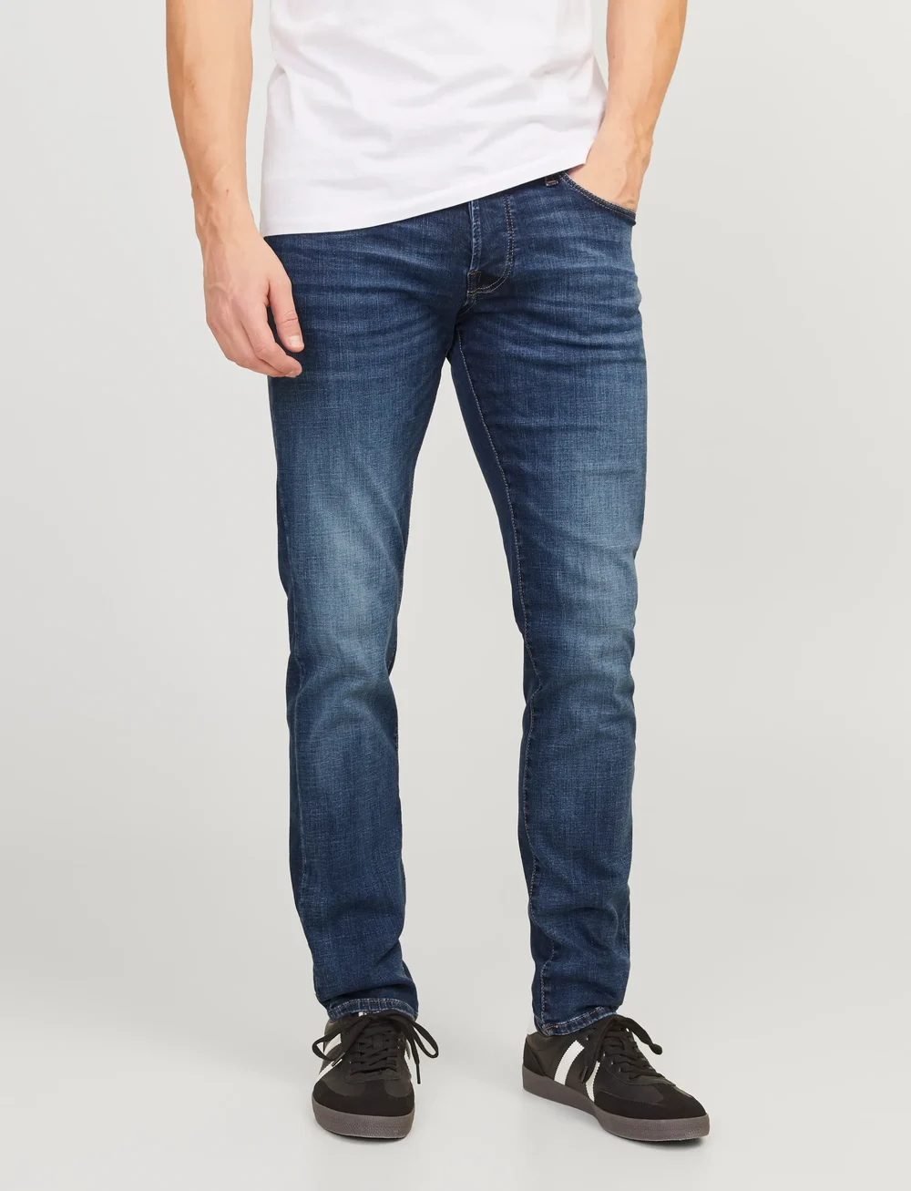 Jack & Jones - JJIGLENN JJICON JJ 057 50SPS NOOS - slim fit jeans - blue denim - 0