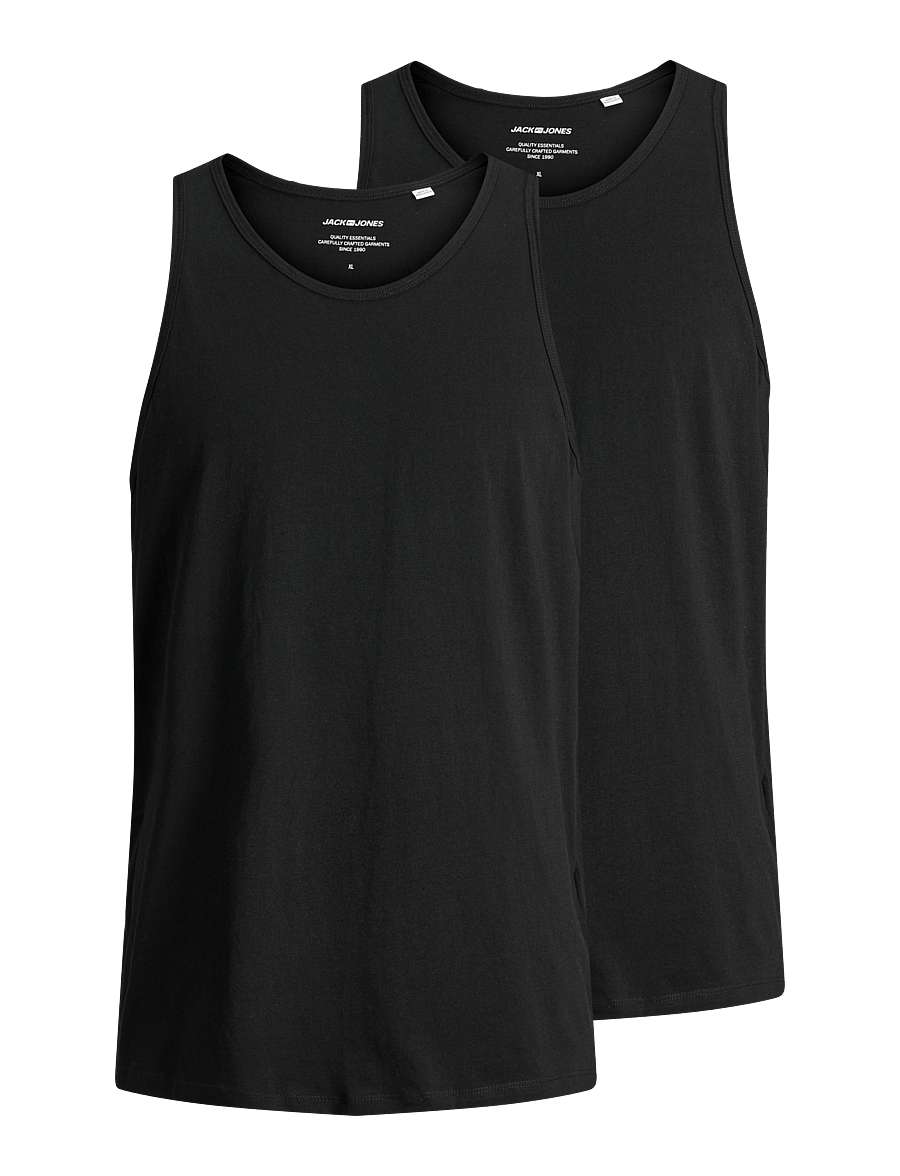 Jack & Jones - JACBASIC TANKTOP 2 PACK NOOS - black - 1