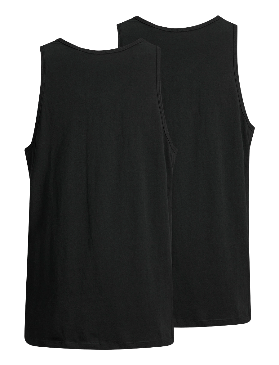 Jack & Jones - JACBASIC TANKTOP 2 PACK NOOS - black - 2