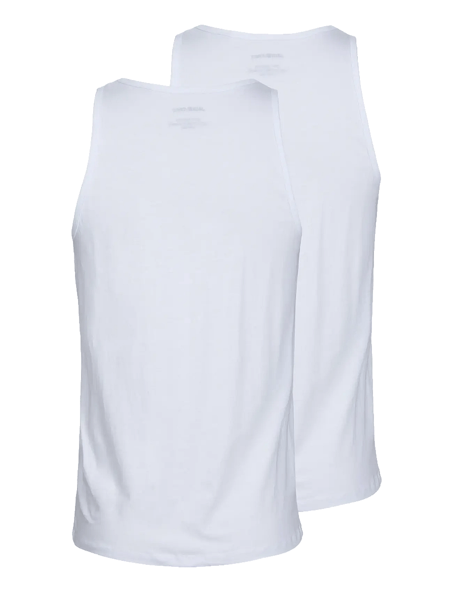 Jack & Jones - JACBASIC TANKTOP 2 PACK NOOS - pyjama tops - white - 2
