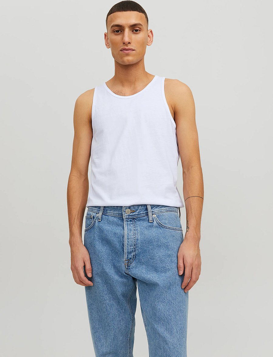 Jack & Jones - JACBASIC TANKTOP 2 PACK NOOS - pyjama tops - white - 0