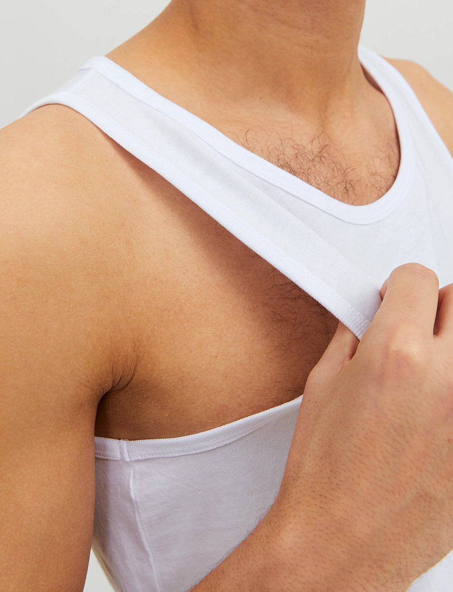 Jack & Jones - JACBASIC TANKTOP 2 PACK NOOS - pyjama tops - white - 5