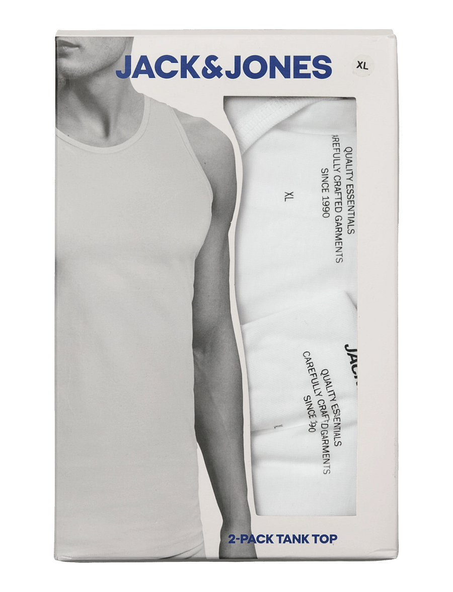 Jack & Jones - JACBASIC TANKTOP 2 PACK NOOS - pidžaamasärgid - white - 3