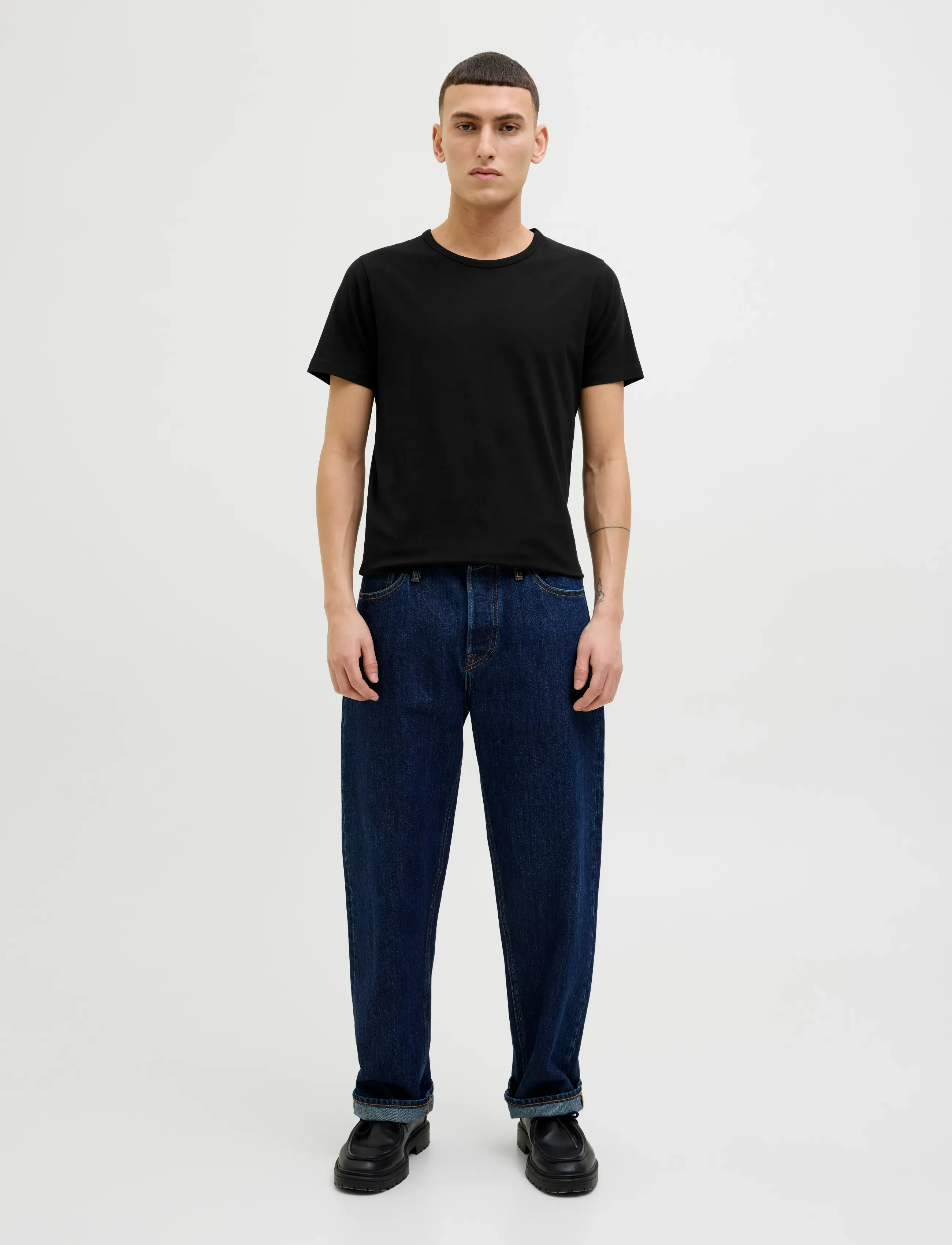Jack & Jones - JACBASIC CREW NECK TEE SS 2 PACK NOOS - de laveste prisene - black - 4