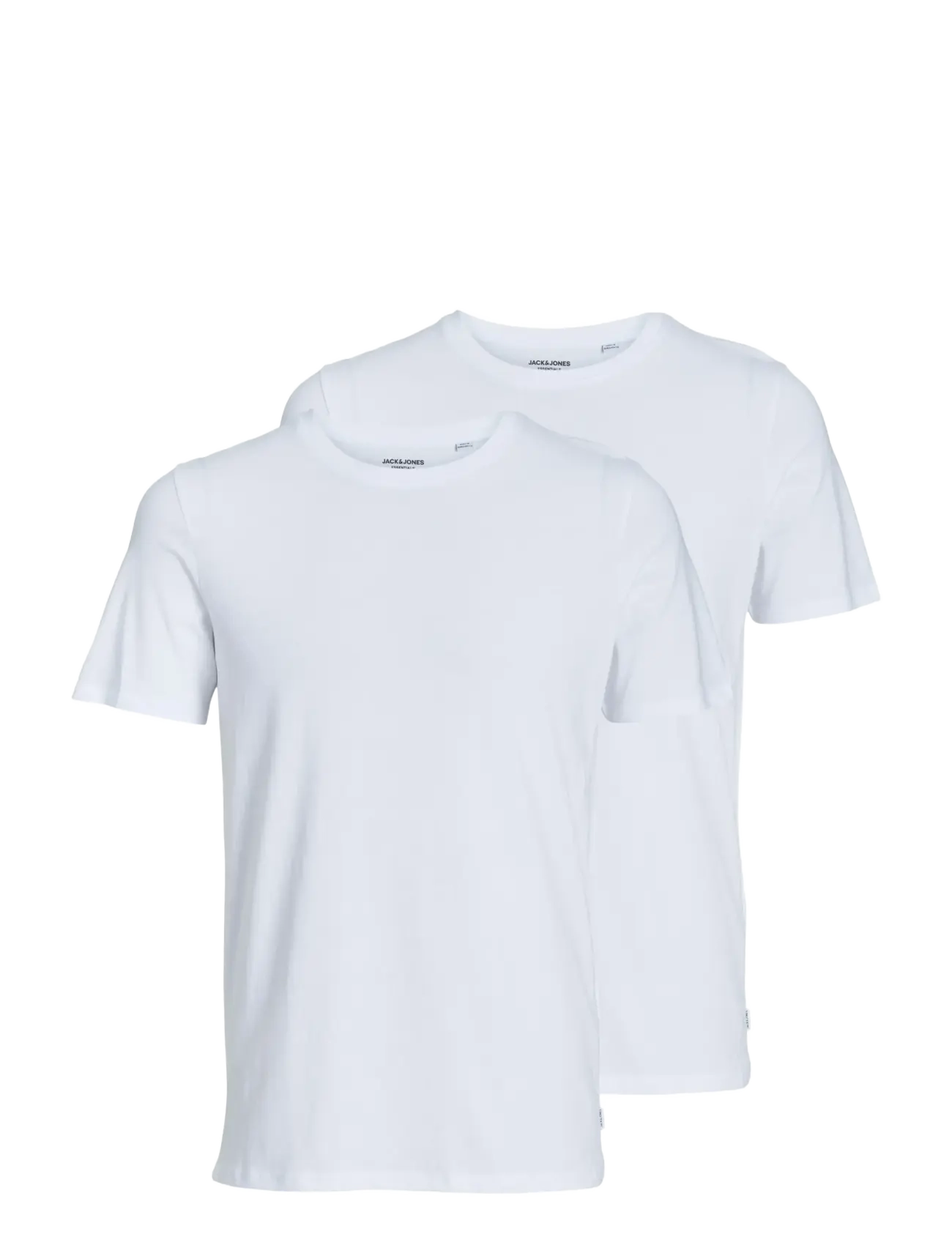 JACK & JONES Jacbasic Crew Neck Tee Ss 2 Pack Noos Weiß - L - Herren