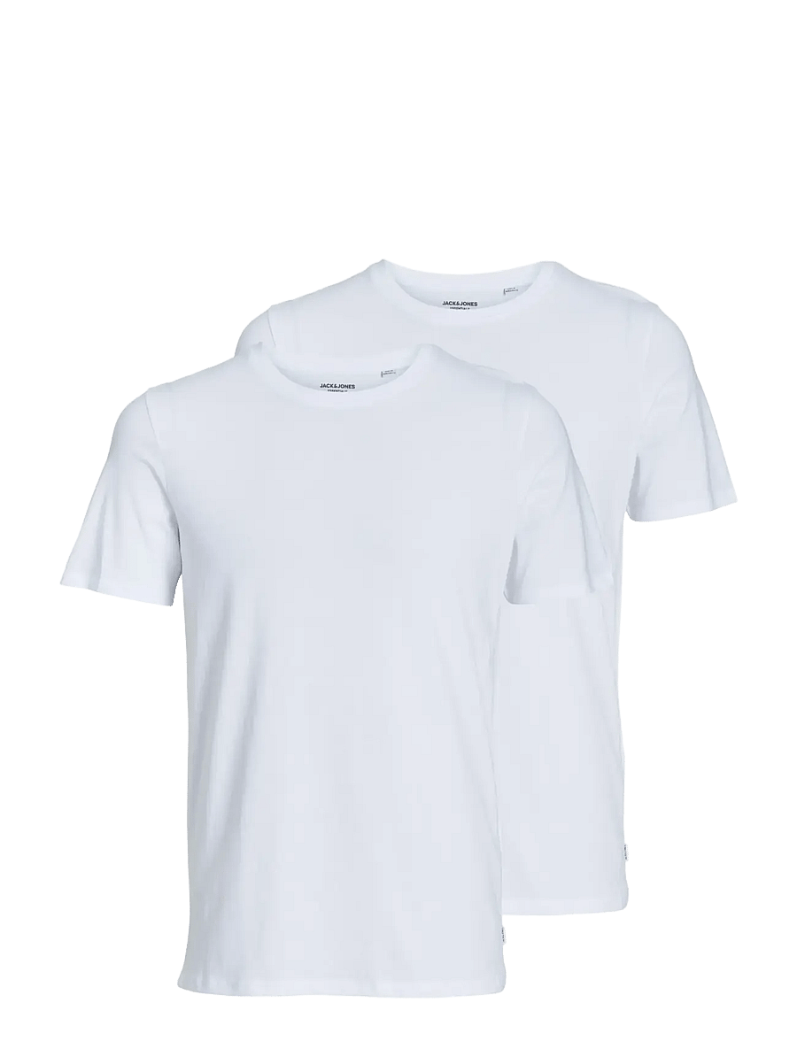 Jack & Jones - JACBASIC CREW NECK TEE SS 2 PACK NOOS - multipack t-shirts - white - 1