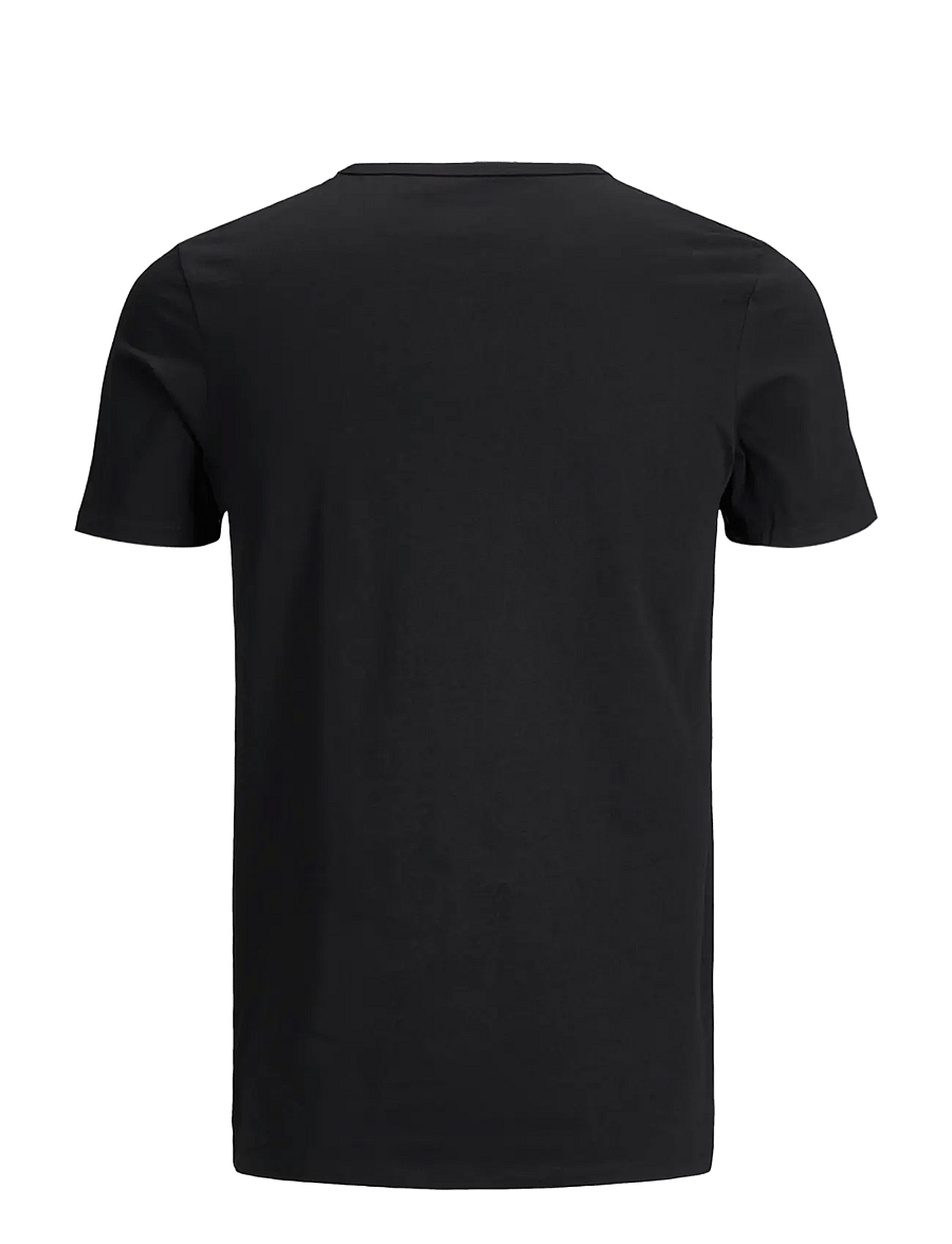 Jack & Jones - JACBASIC V-NECK TEE SS 2 PACK NOOS - pyjama tops - black - 2