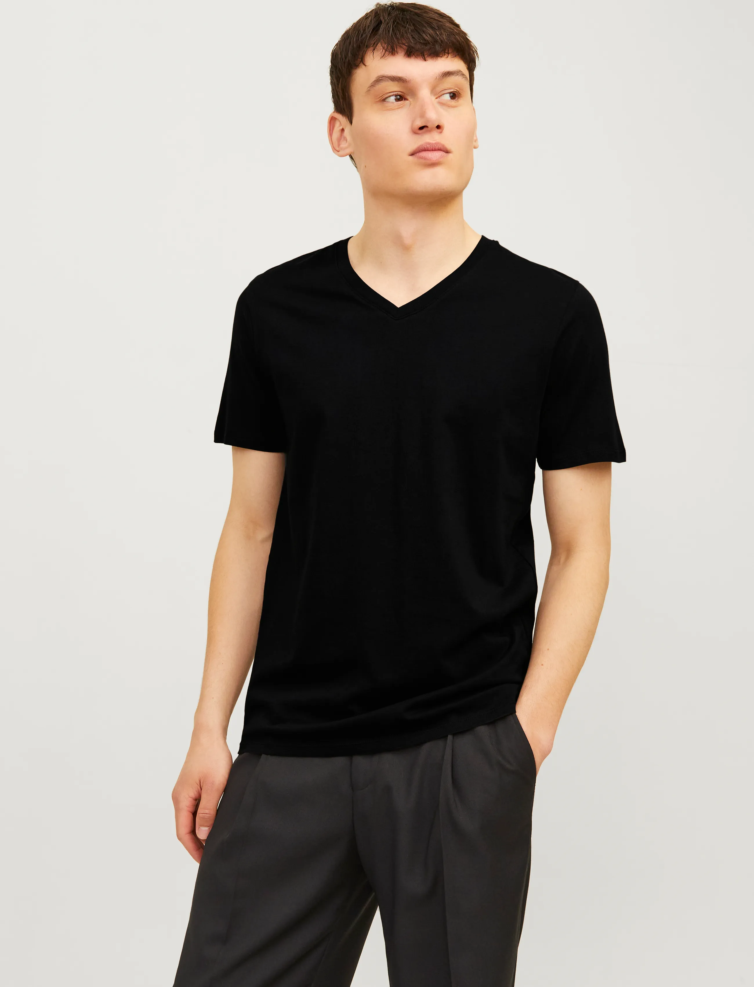 Jacbasic V-Neck Tee Ss 2 Pack Noos