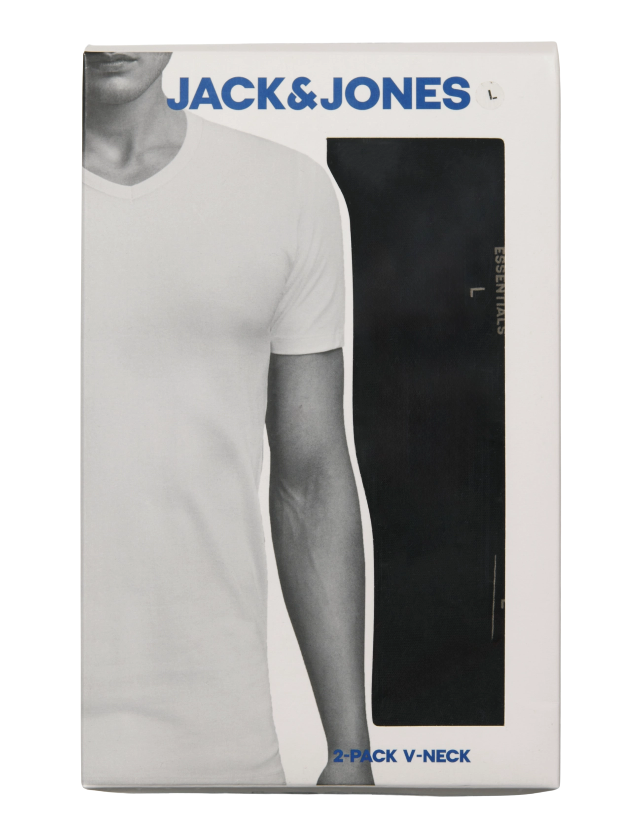 Jack & Jones - JACBASIC V-NECK TEE SS 2 PACK NOOS - black - 3