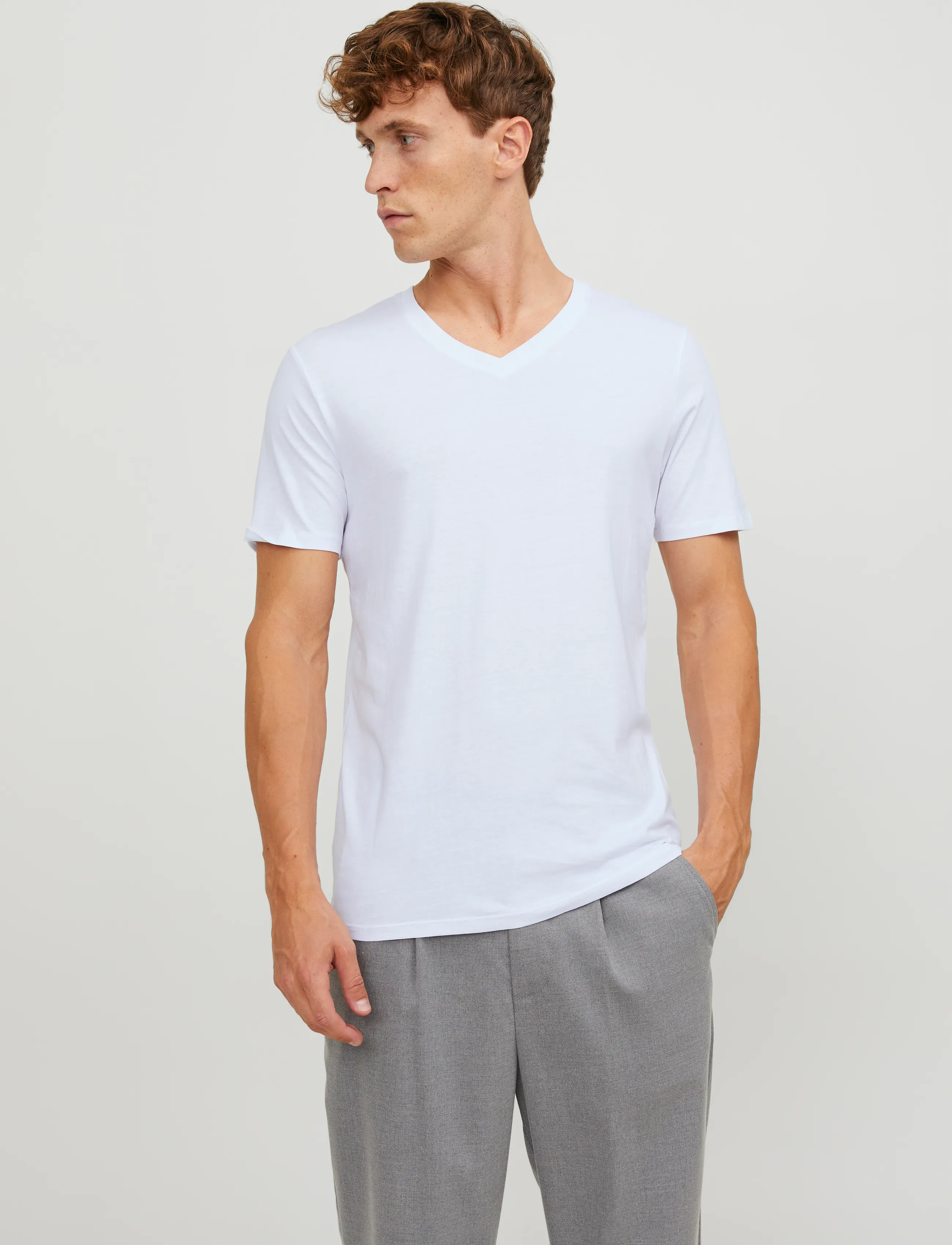 JACK & JONES Jacbasic V-Neck Tee Ss 2 Pack Noos t-shirts - bas herr – bild 6