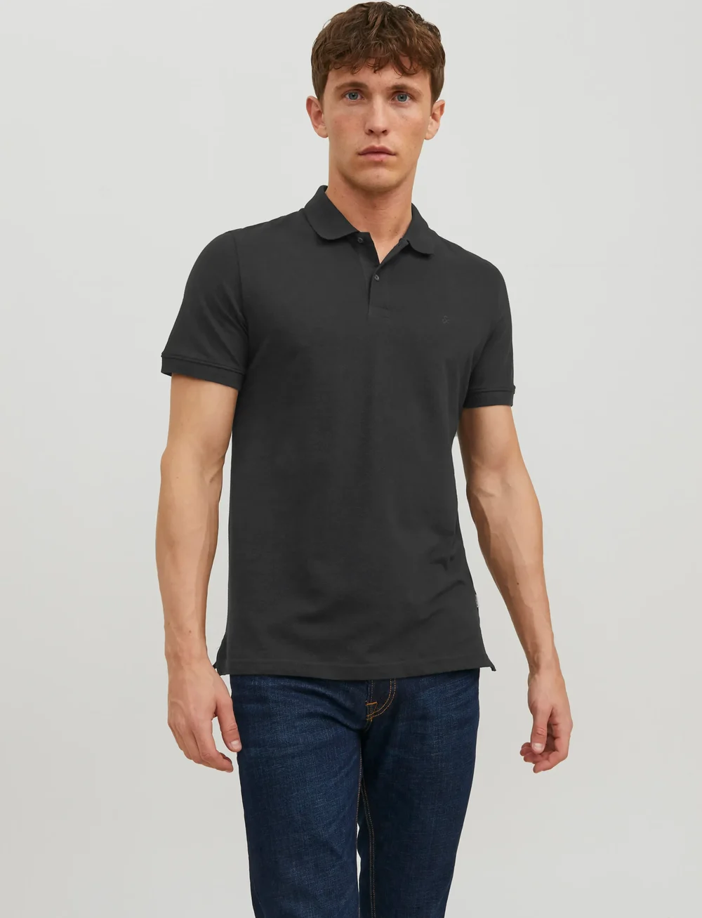Jack & Jones - JJEBASIC POLO SS NOOS - polo krekli ar īsām piedurknēm - black - 0