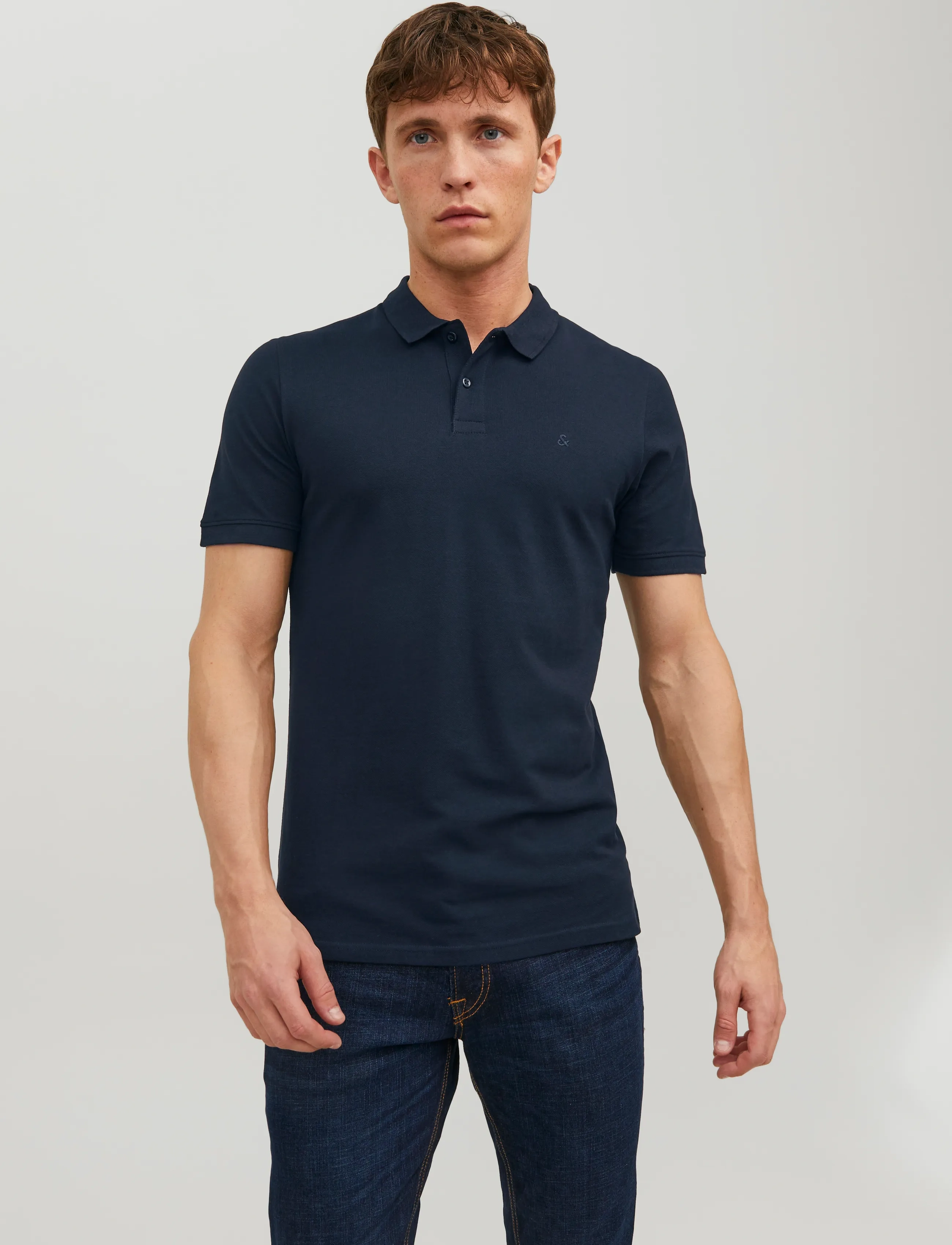Jack & Jones JJEBASIC POLO SS NOOS - Kleidung - NAVY BLAZER / navy