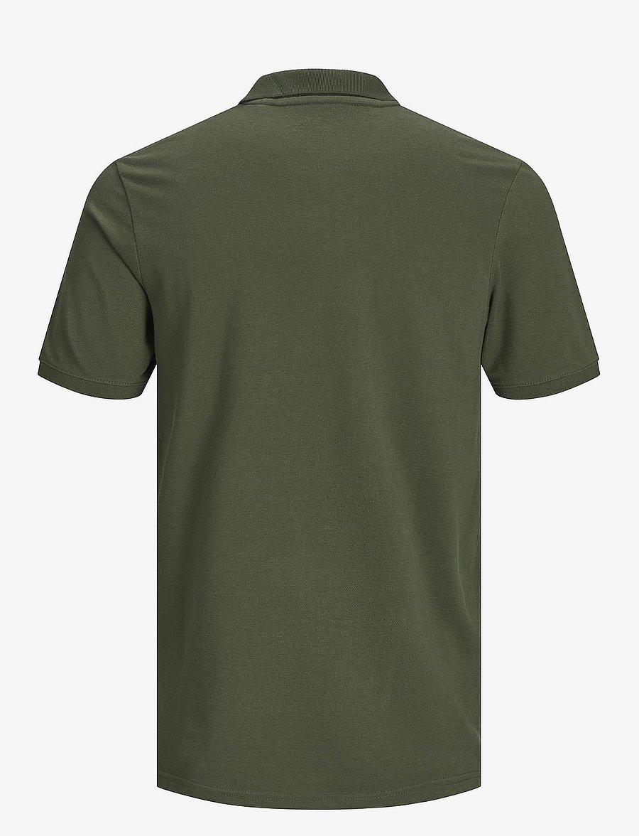 Jack & Jones - JJEBASIC POLO SS NOOS - short-sleeved polos - olive night - 2