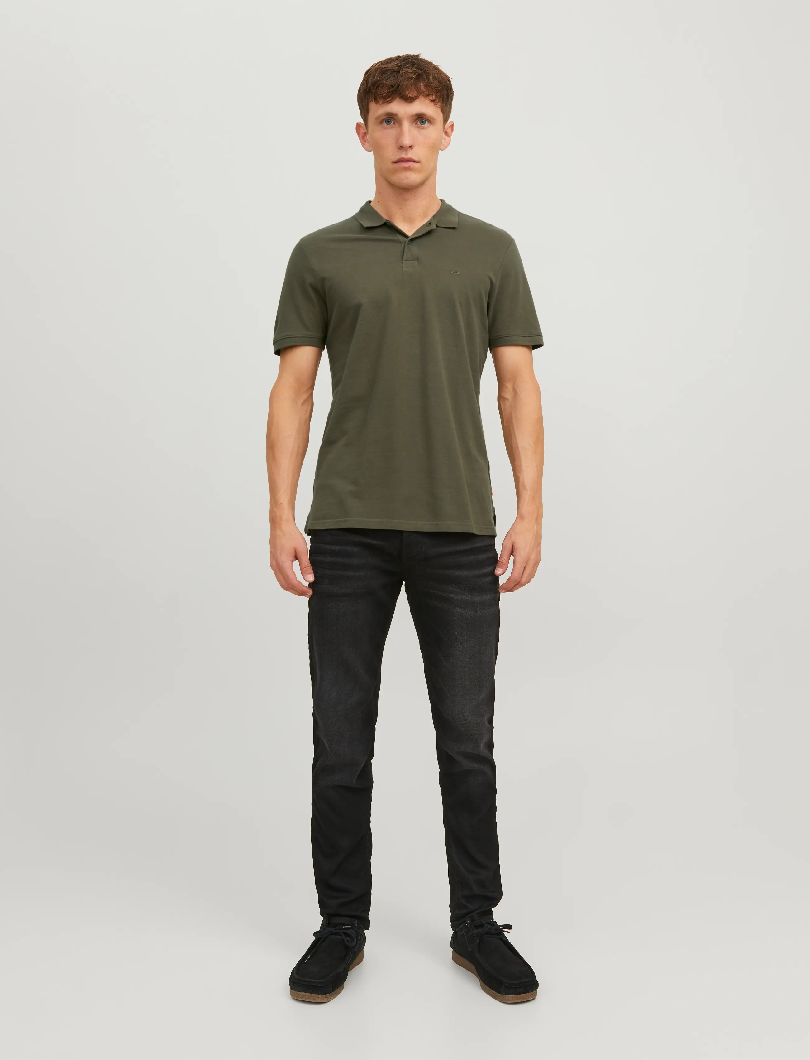 Jack & Jones JJEBASIC POLO SS NOOS - Polosärgid - OLIVE NIGHT / khaki/green