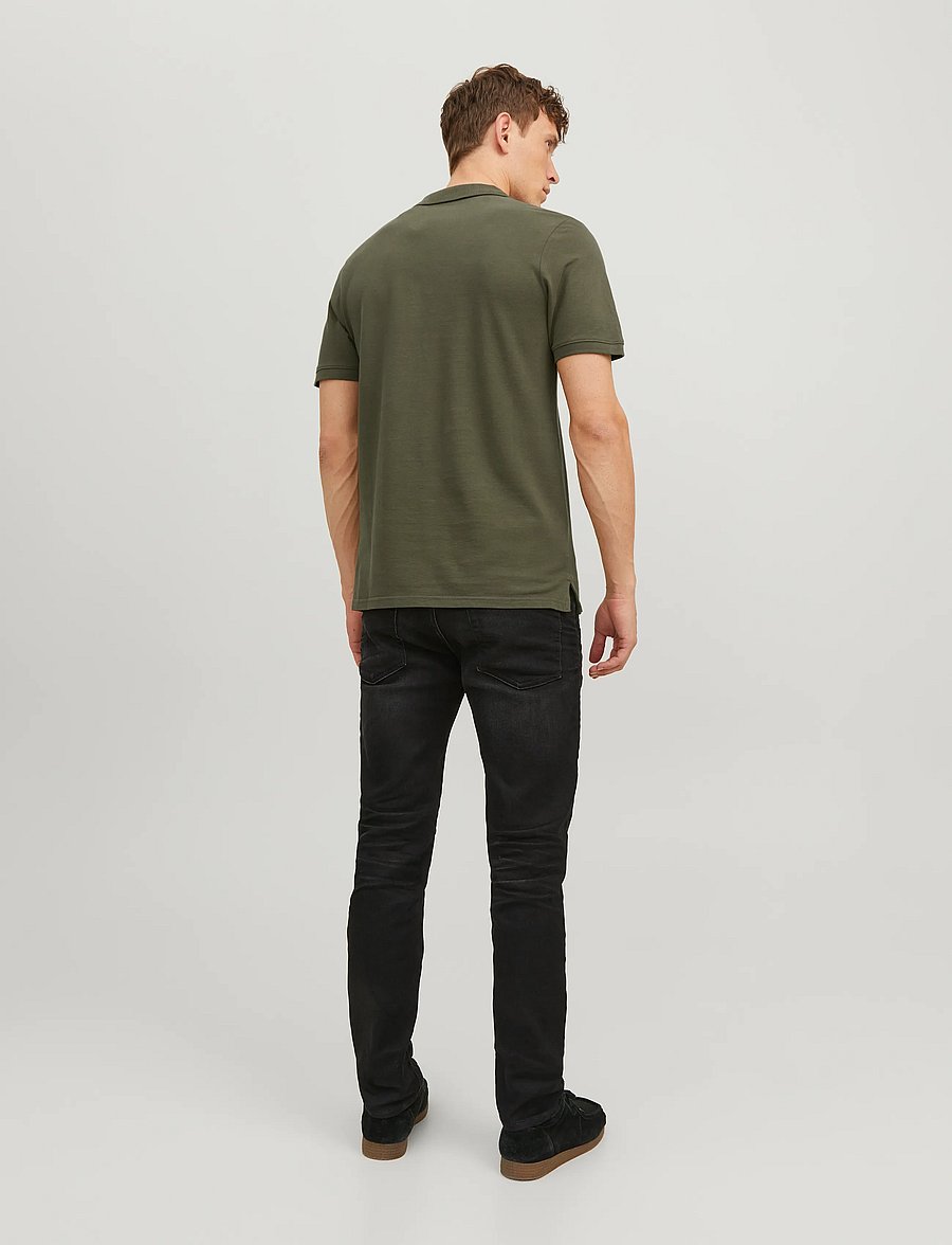 Jack & Jones - JJEBASIC POLO SS NOOS - short-sleeved polos - olive night - 3