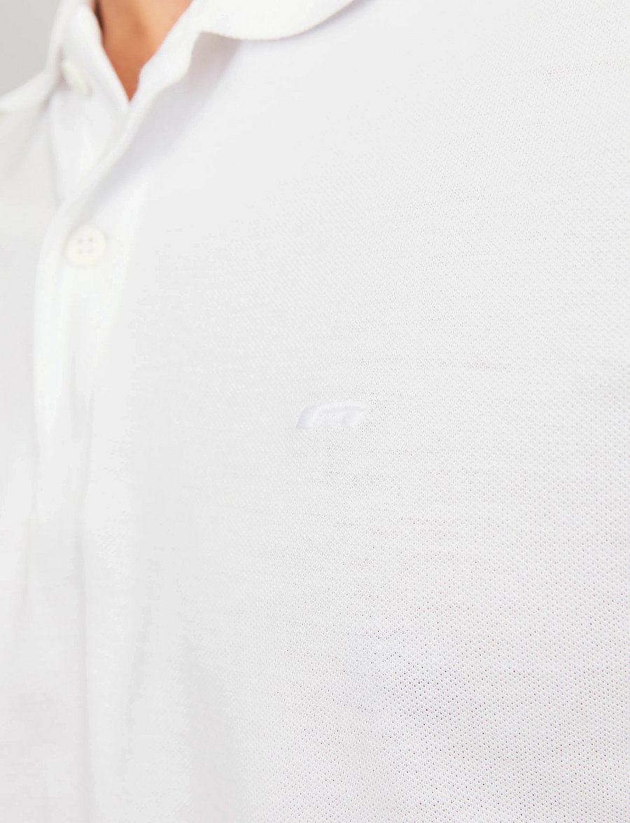 Jack & Jones - JJEBASIC POLO SS NOOS - short-sleeved polos - white - 4