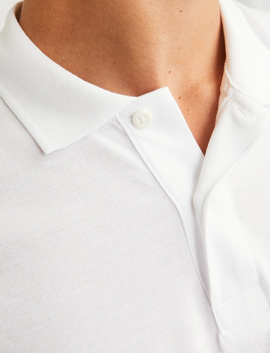 Jack & Jones - JJEBASIC POLO SS NOOS - short-sleeved polos - white - 5