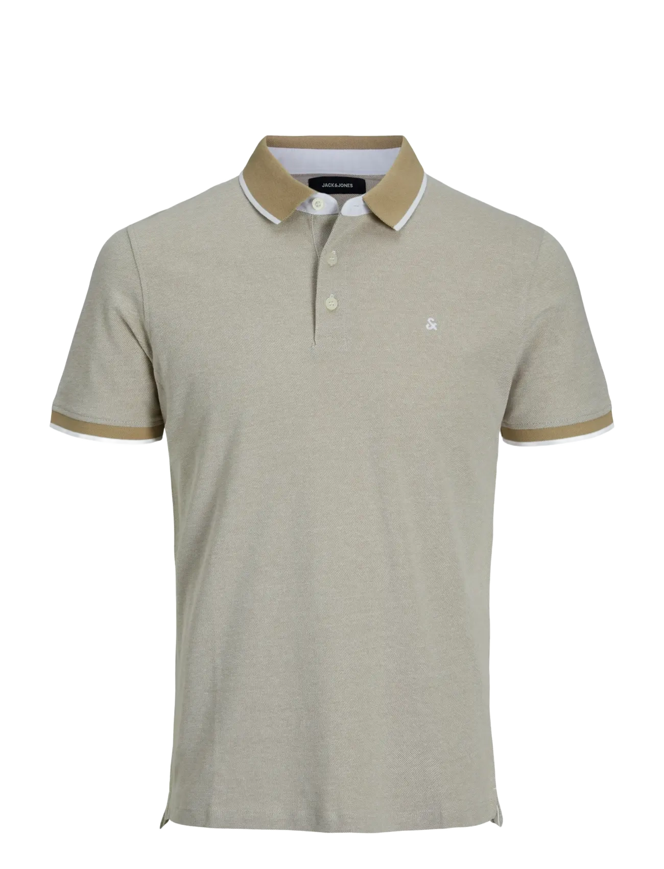 JACK & JONES Jjepaulos Polo Ss Noos Beige - M - Herren