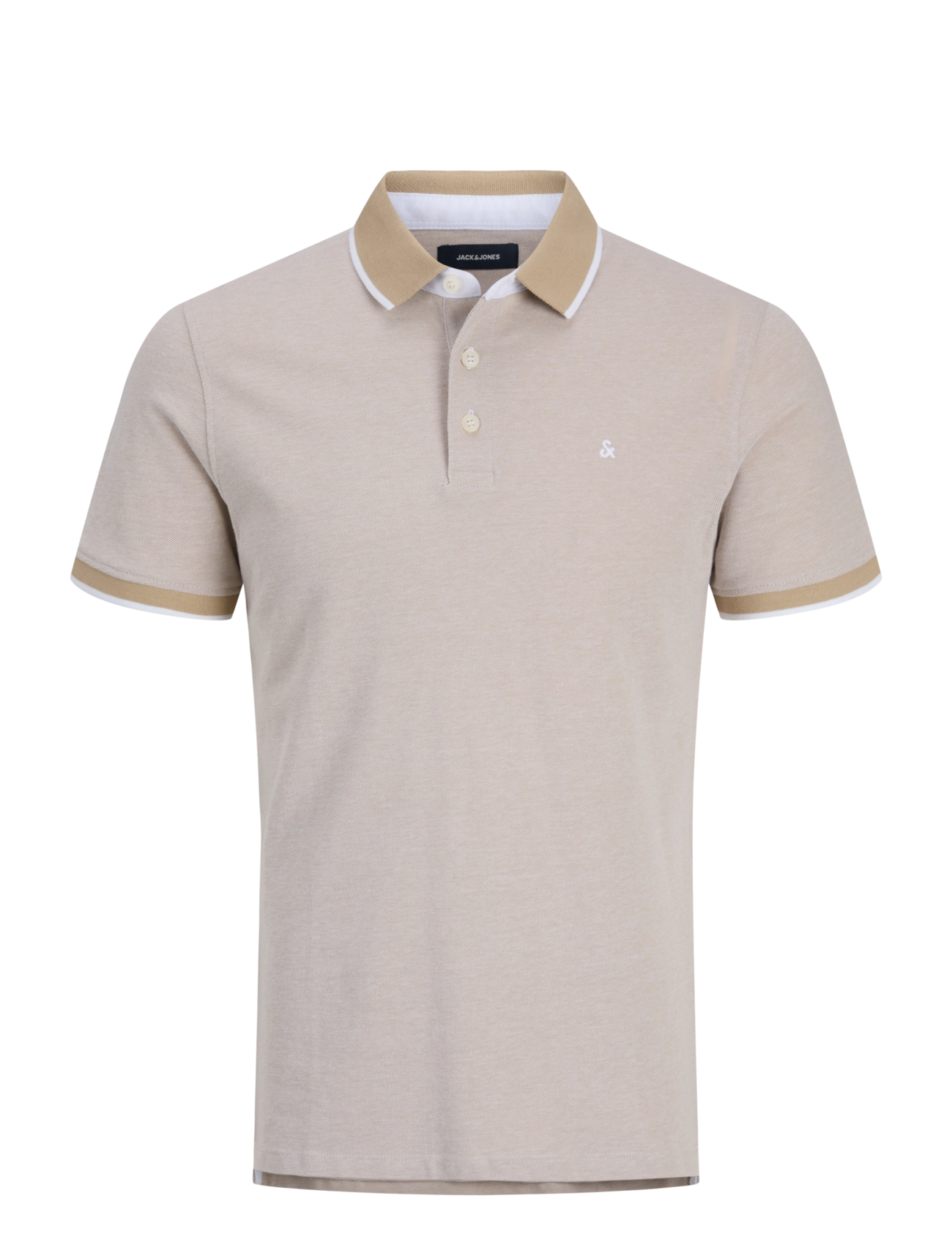 Jack & Jones JPRPAULOS SS POLO NOOS - Polosärgid - CROCKERY / beige