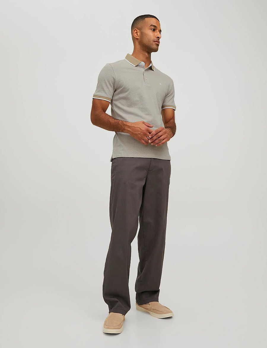 Jack & Jones - JPRPAULOS SS POLO NOOS - kortærmede poloer - crockery - 3