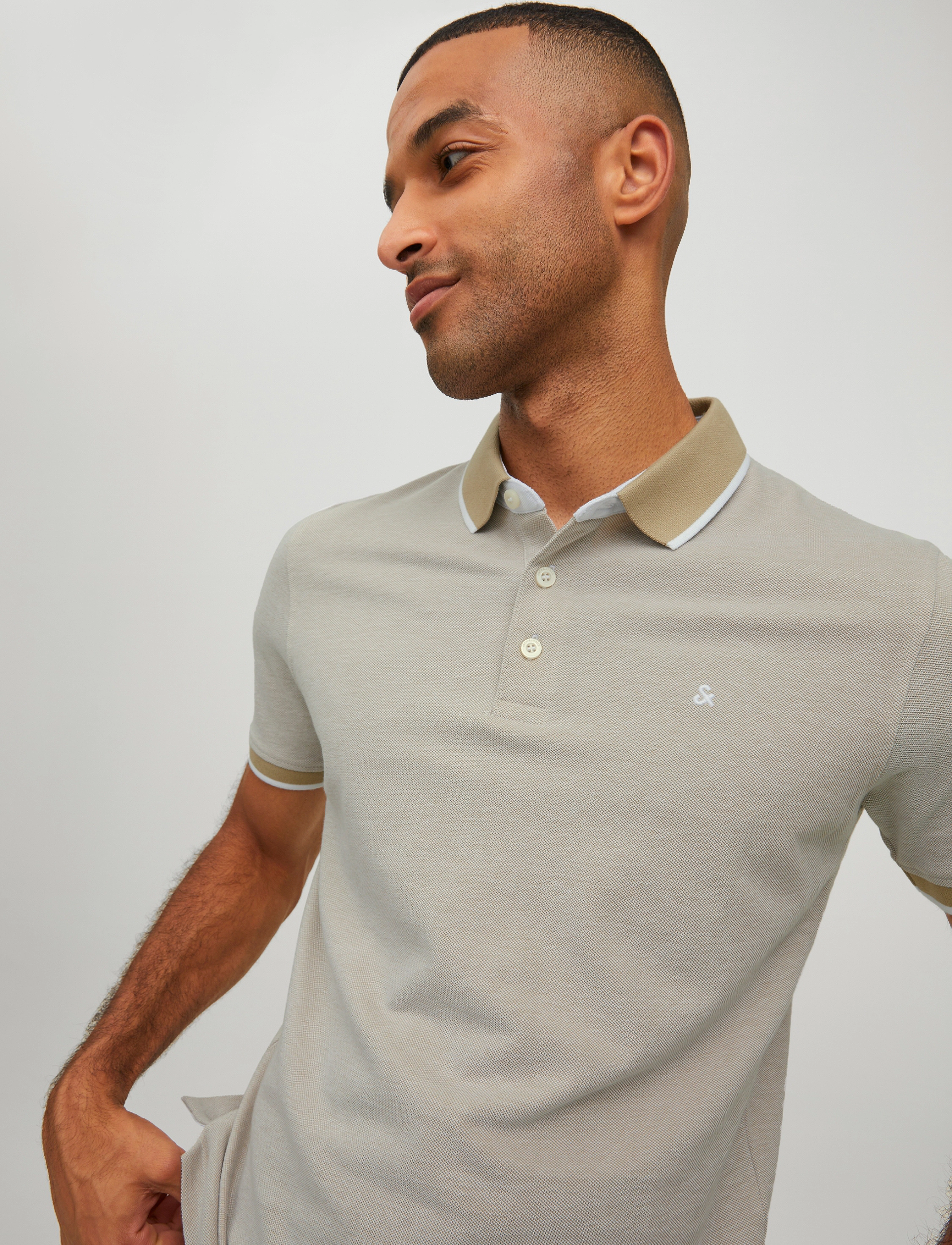 Jack & Jones - JJEPAULOS POLO SS NOOS - lühikeste varrukatega polod - crockery - 4
