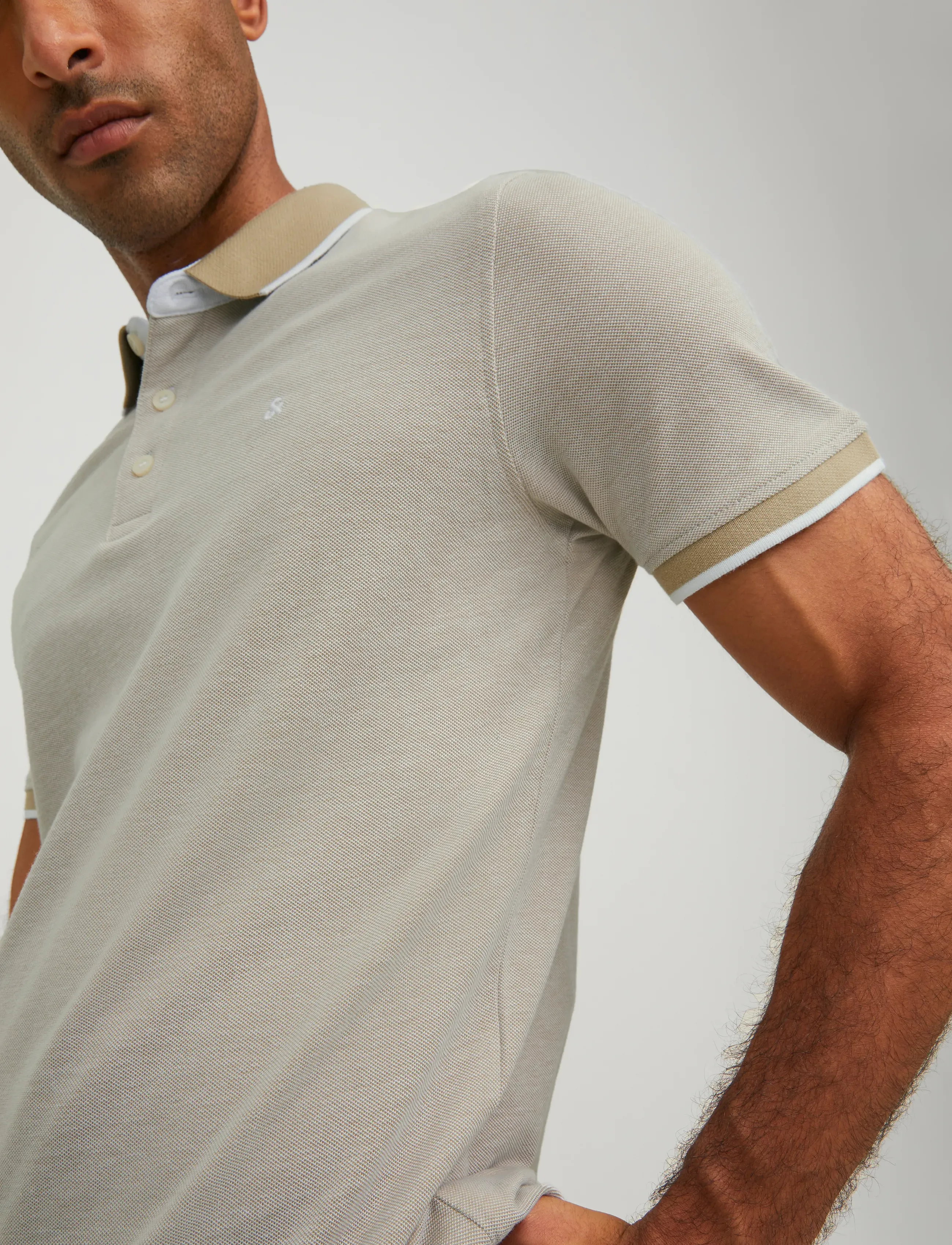 Jack & Jones - JJEPAULOS POLO SS NOOS - lühikeste varrukatega polod - crockery - 5