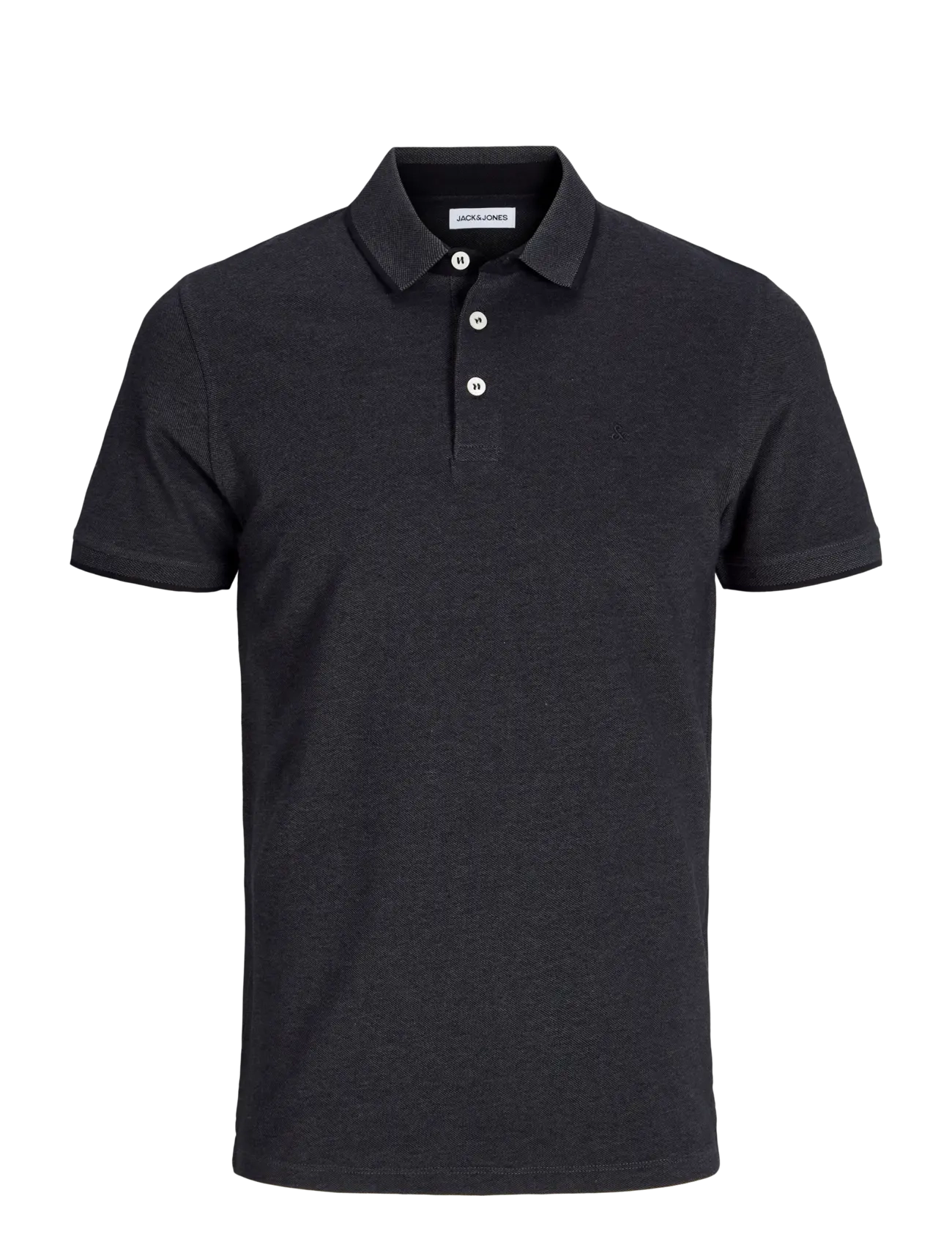 Jack & Jones JJEPAULOS POLO SS NOOS - Poloer - DARK GREY MELANGE / grey