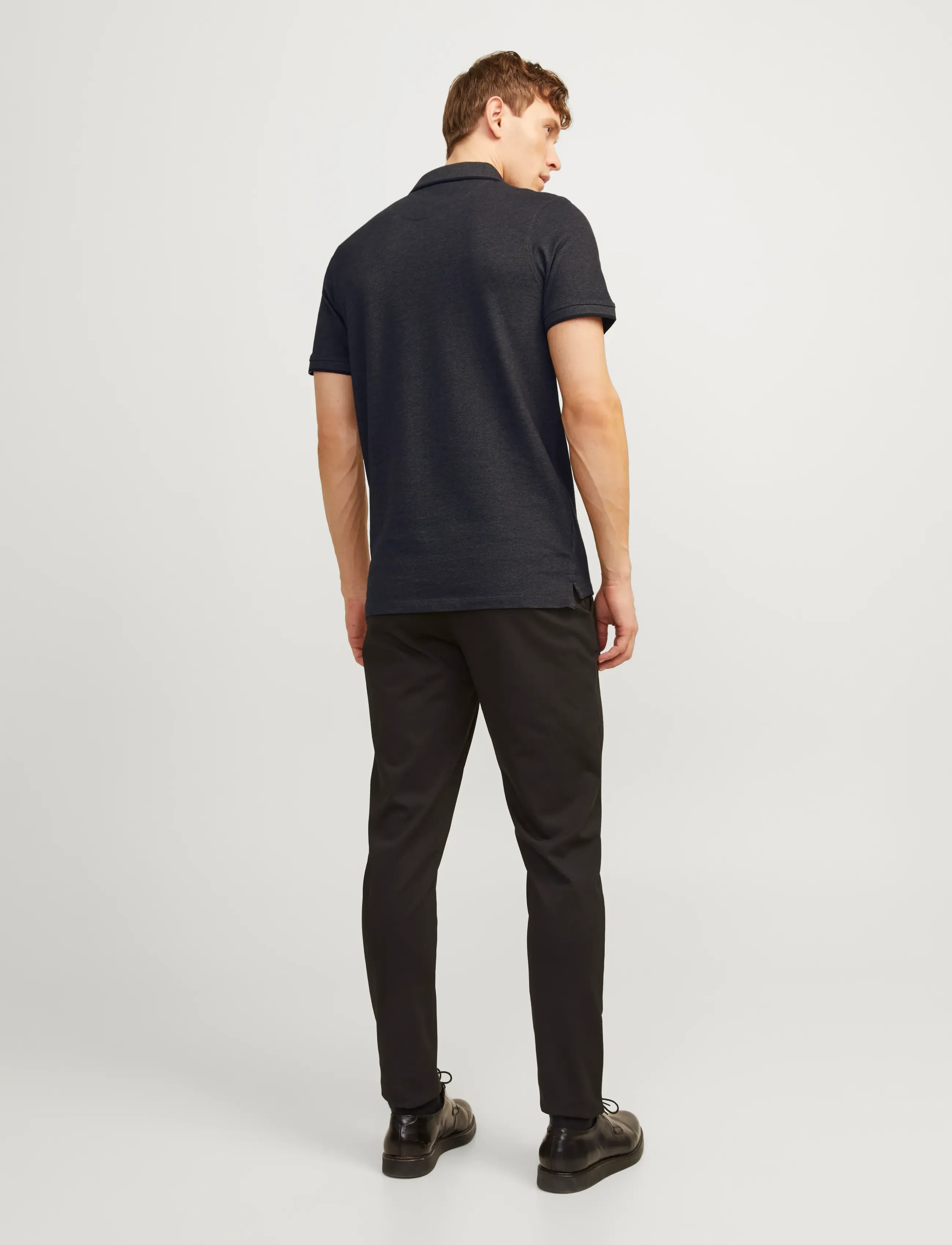 Jack & Jones - JJEPAULOS POLO SS NOOS - polos à manches courtes - dark grey melange - 3