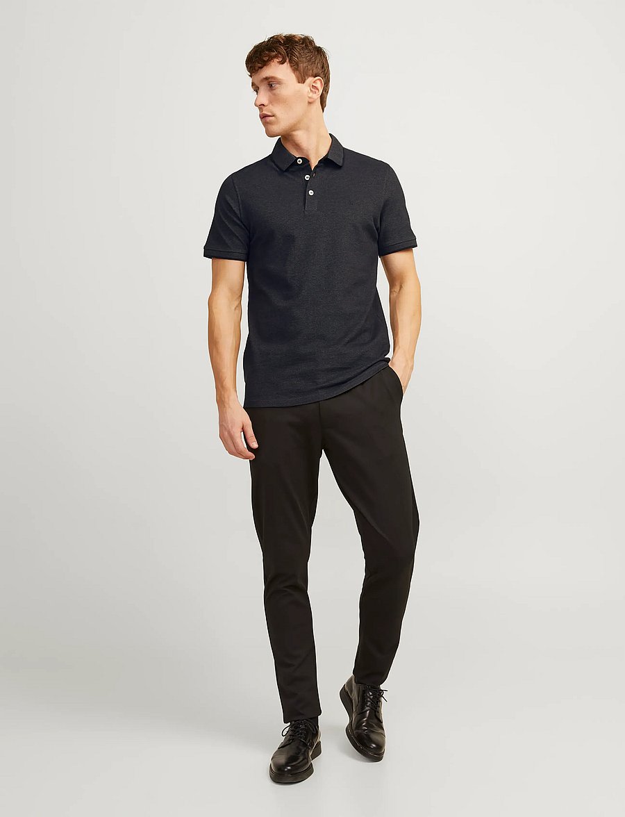 Jack & Jones - JJEPAULOS POLO SS NOOS - kurzärmelig - dark grey melange - 4