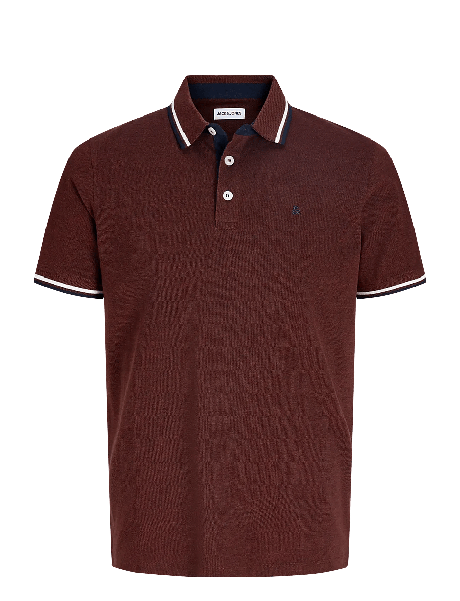 Jack & Jones - JJEPAULOS POLO SS NOOS - kurzärmelig - fired brick - 1