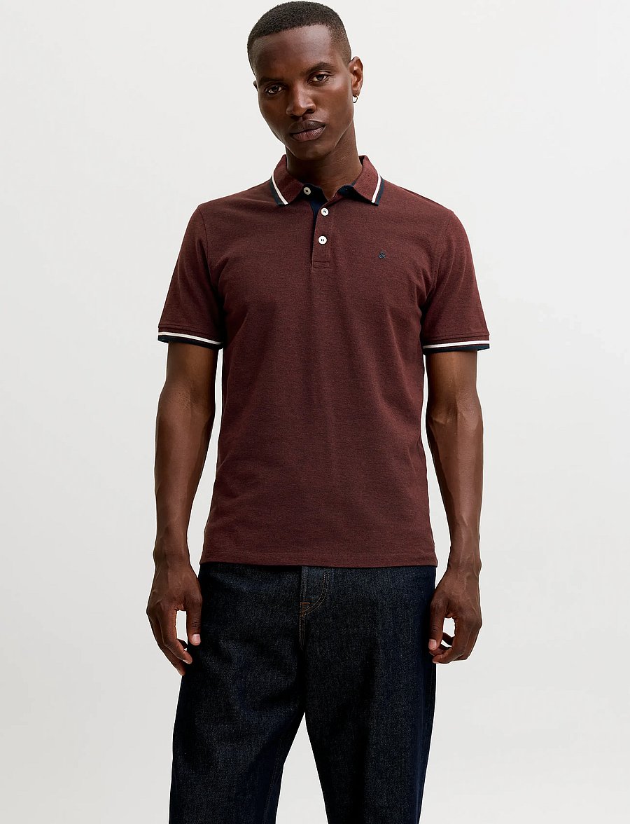 Jack & Jones - JJEPAULOS POLO SS NOOS - kurzärmelig - fired brick - 0