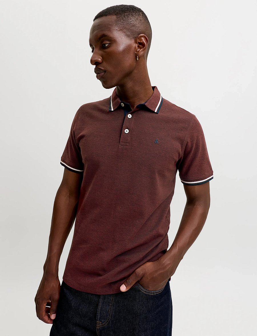 Jack & Jones - JJEPAULOS POLO SS NOOS - kurzärmelig - fired brick - 5