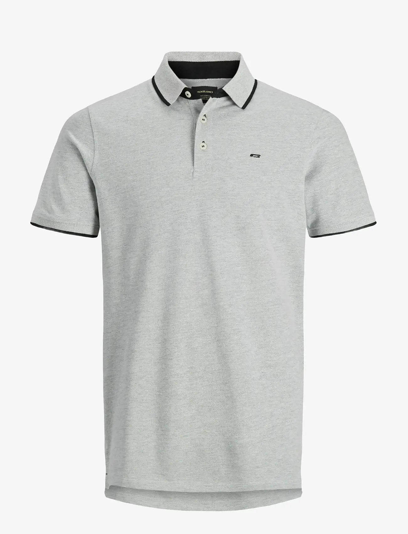 Jack & Jones - JJEPAULOS POLO SS NOOS - polos à manches courtes - light grey melange - 1