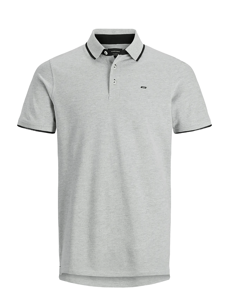 Jack & Jones - JJEPAULOS POLO SS NOOS - kurzärmelig - light grey melange - 1