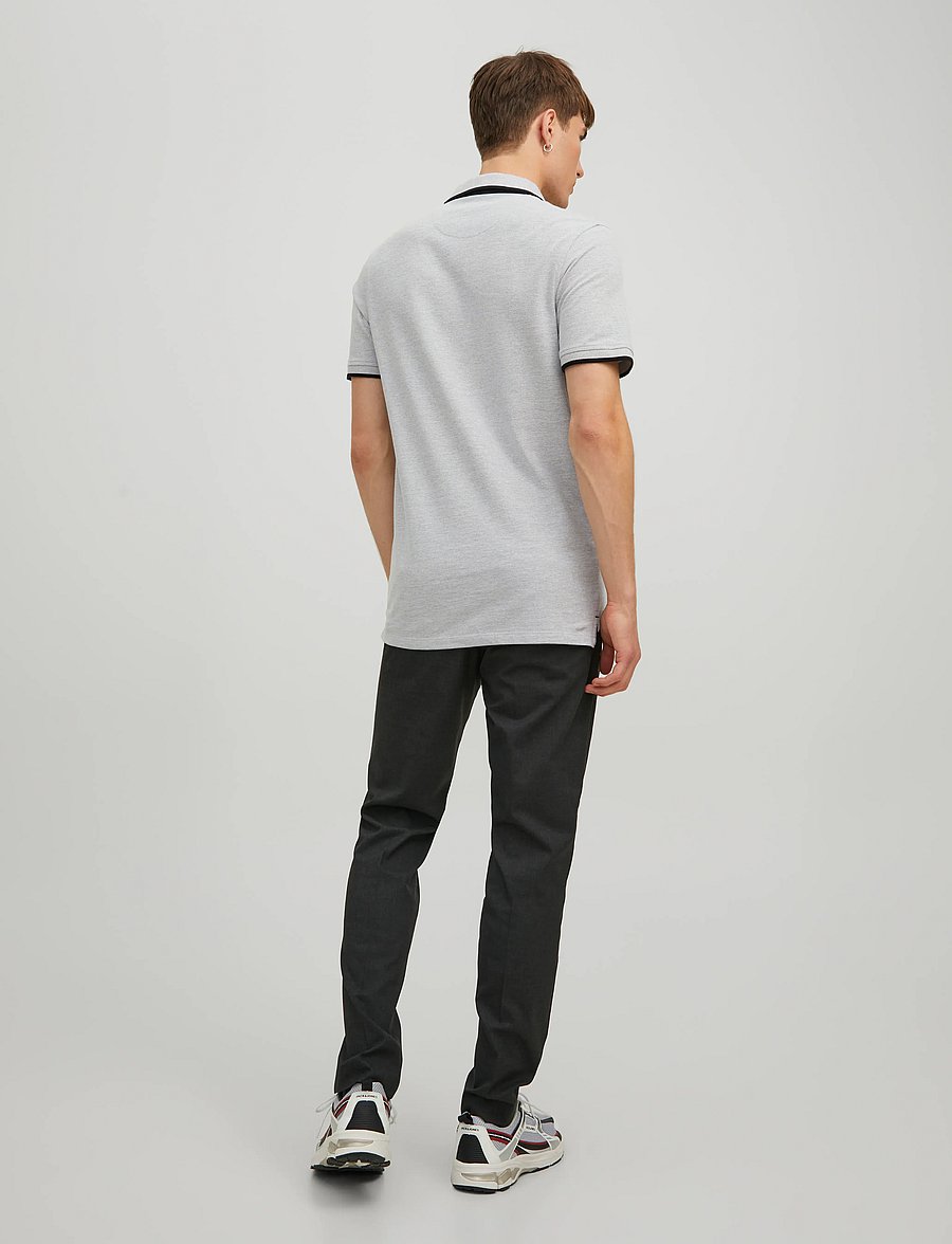 Jack & Jones - JJEPAULOS POLO SS NOOS - kurzärmelig - light grey melange - 3