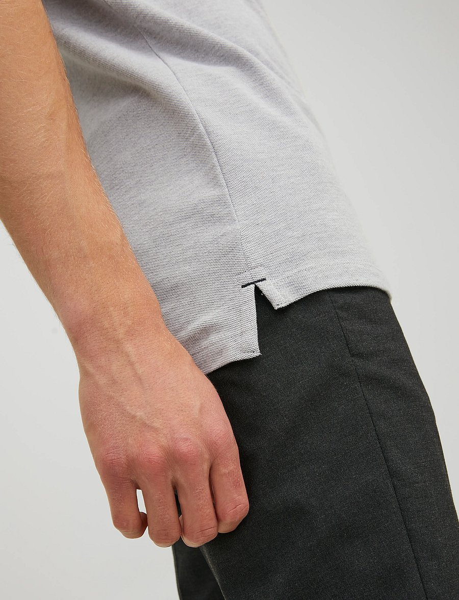 Jack & Jones - JJEPAULOS POLO SS NOOS - kurzärmelig - light grey melange - 4