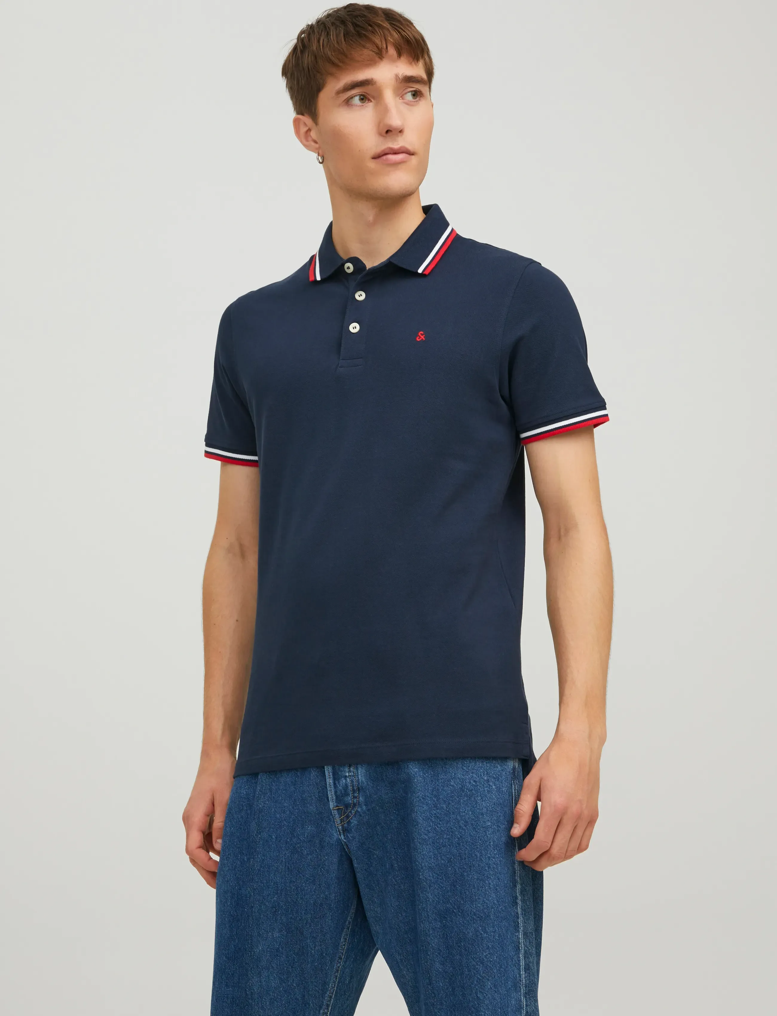 Jack & Jones JJEPAULOS POLO SS NOOS - Riided - NAVY BLAZER / navy