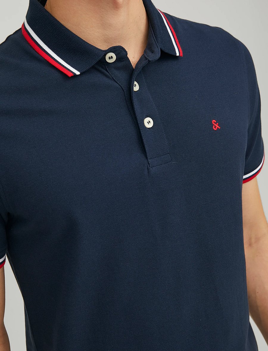 Jack & Jones - JJEPAULOS POLO SS NOOS - kurzärmelig - navy blazer - 4