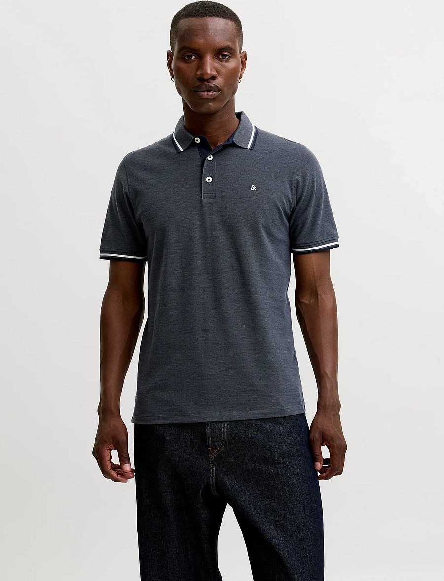 Jack & Jones - JJEPAULOS POLO SS NOOS - short-sleeved polos - turbulence - 0