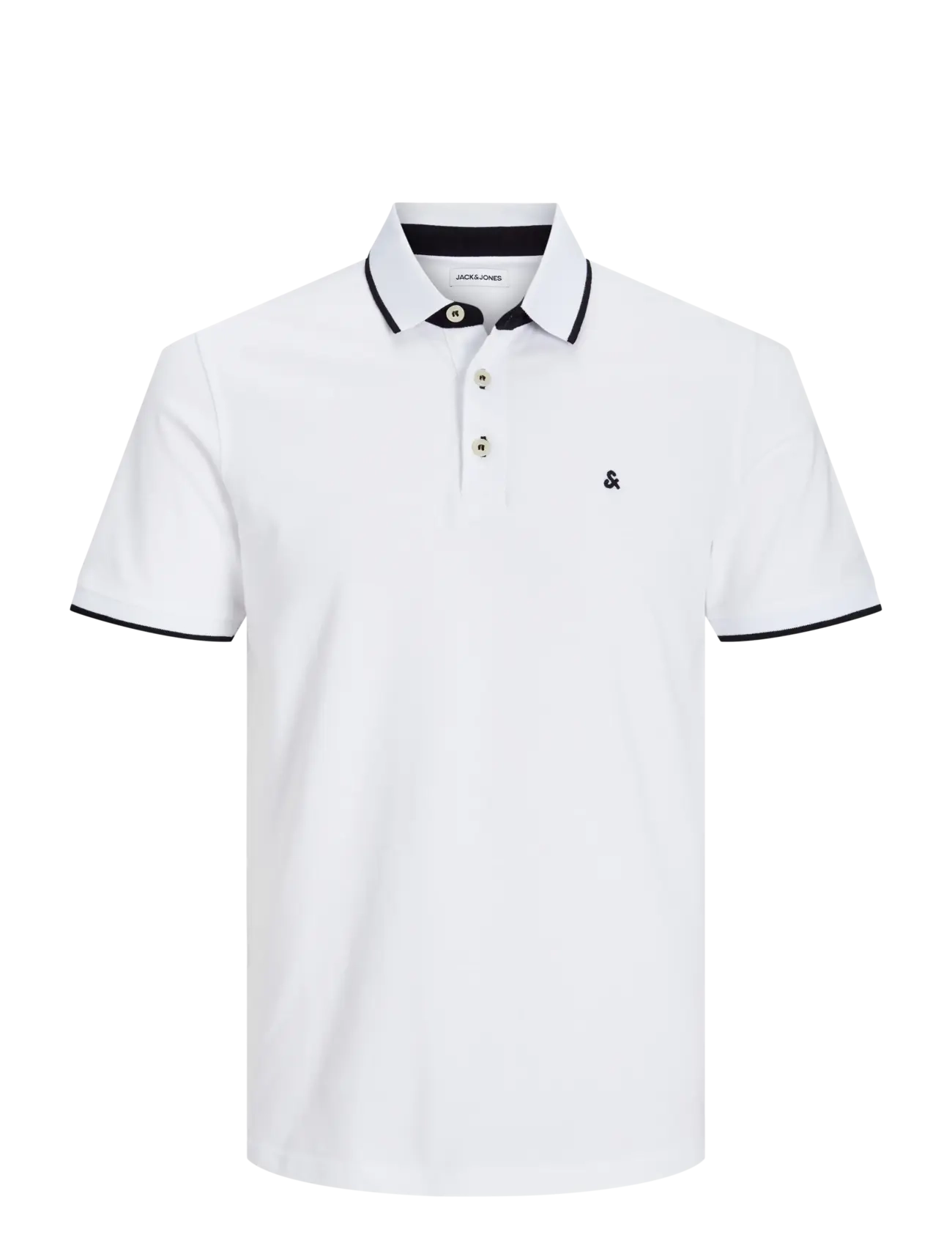 JACK & JONES Jjepaulos Polo Ss Noos Weiß - S - Herren