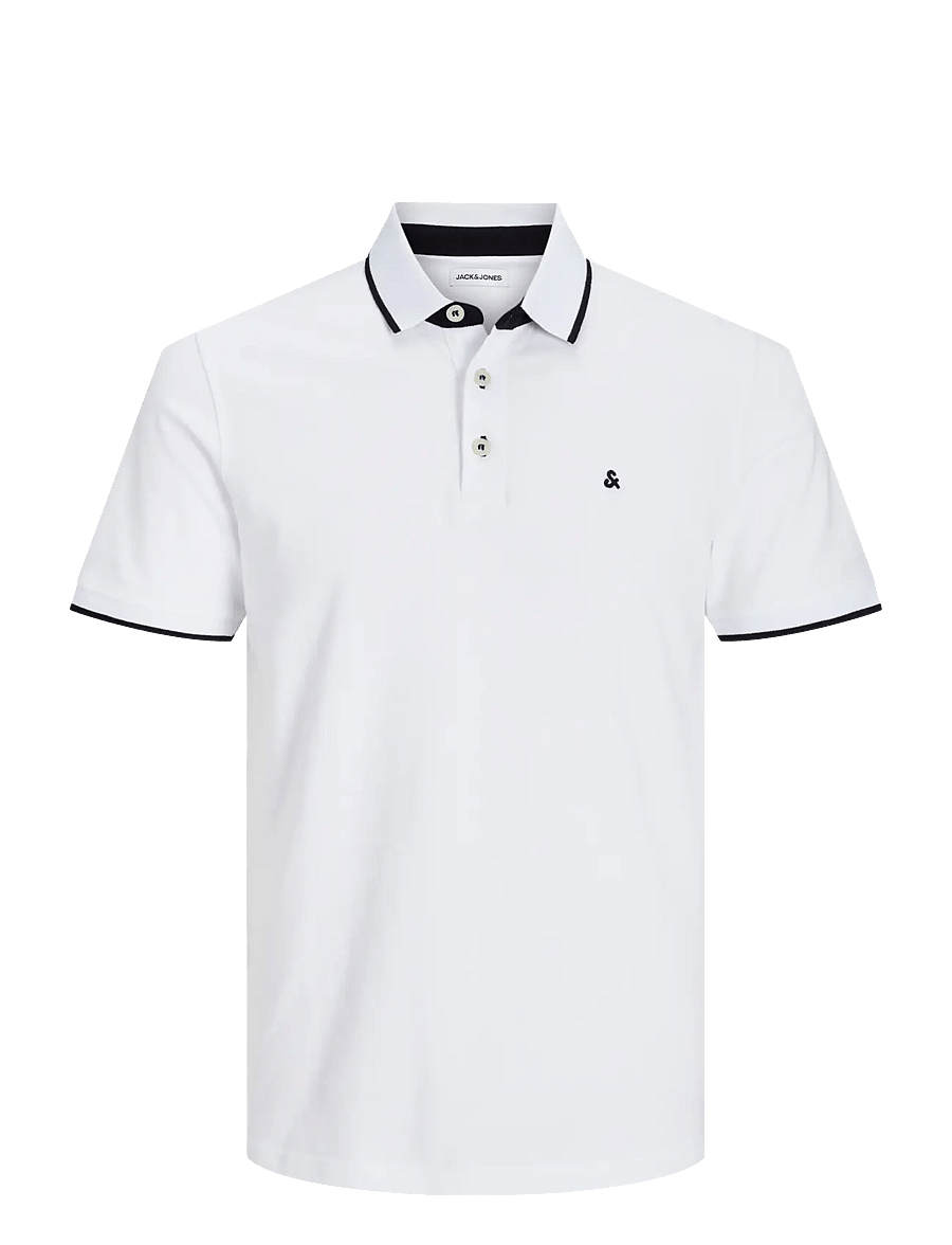 Jack & Jones - JJEPAULOS POLO SS NOOS - short-sleeved polos - white - 1