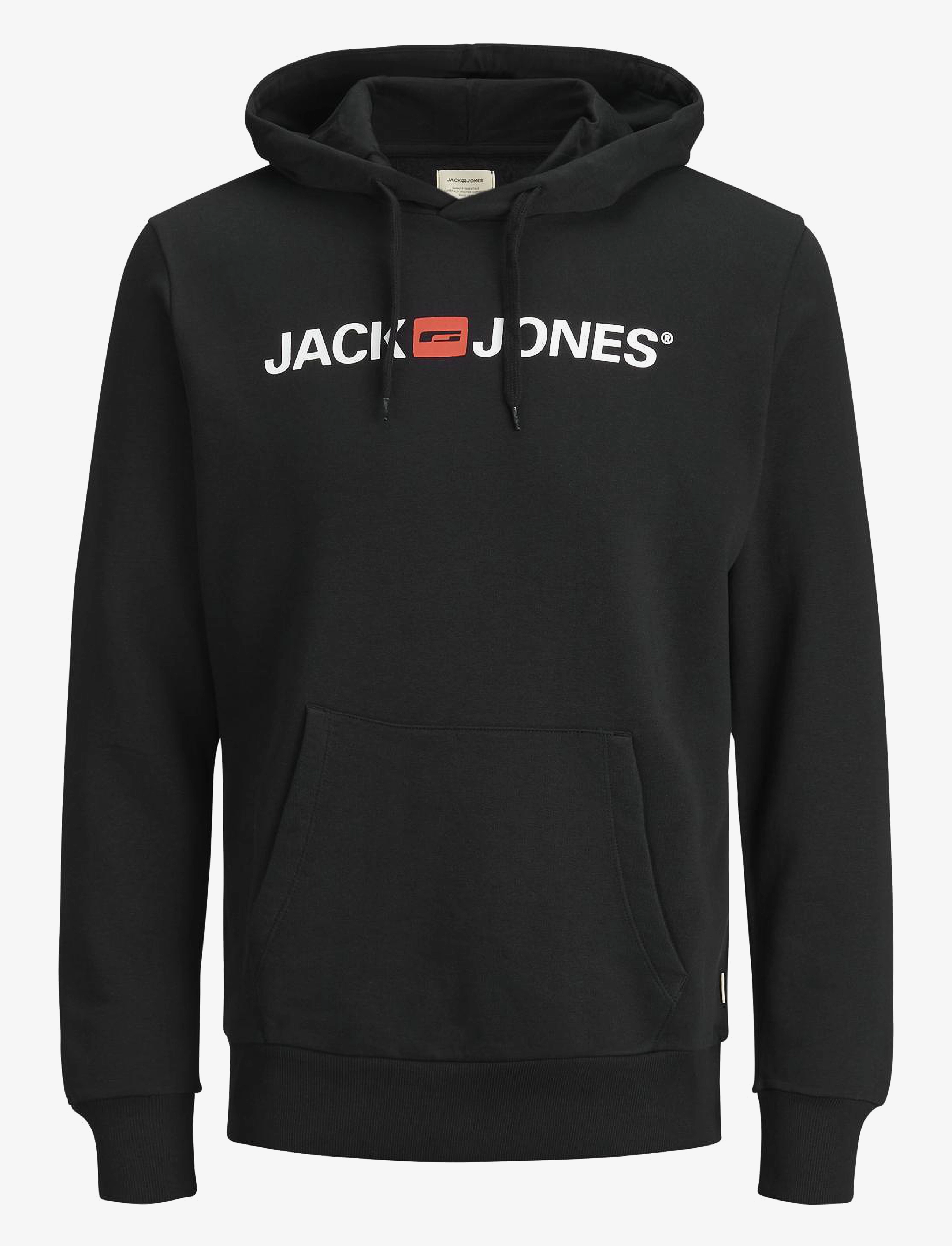 Jack & Jones JJECORP OLD LOGO SWEAT HOOD NOOS - Hættetrøjer - BLACK / black