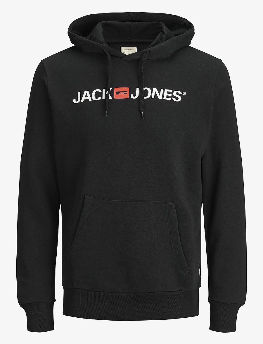 Jack & Jones - JJECORP OLD LOGO SWEAT HOOD NOOS - kapuzenpullover - black - 1