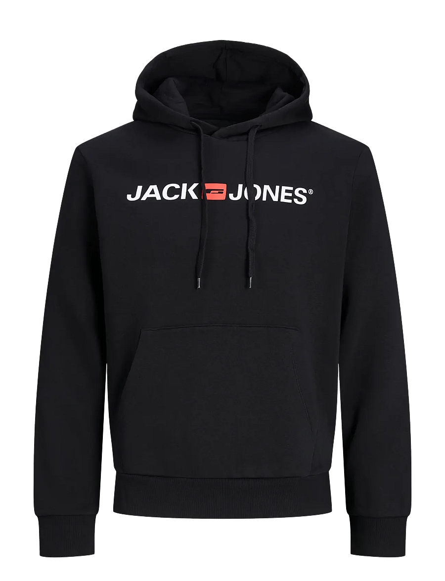 Jack & Jones - JJECORP OLD LOGO SWEAT HOOD NOOS - kapuzenpullover - black - 1