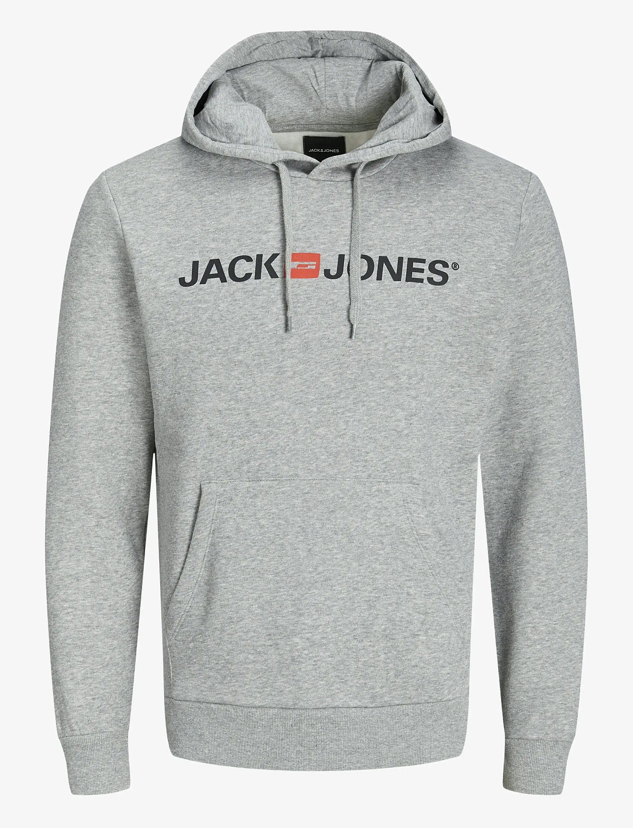 Jack & Jones - JJECORP OLD LOGO SWEAT HOOD NOOS - kapuzenpullover - light grey melange - 1