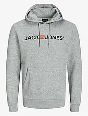 Jack & Jones - JJECORP OLD LOGO SWEAT HOOD NOOS - alhaisimmat hinnat - light grey melange - 0