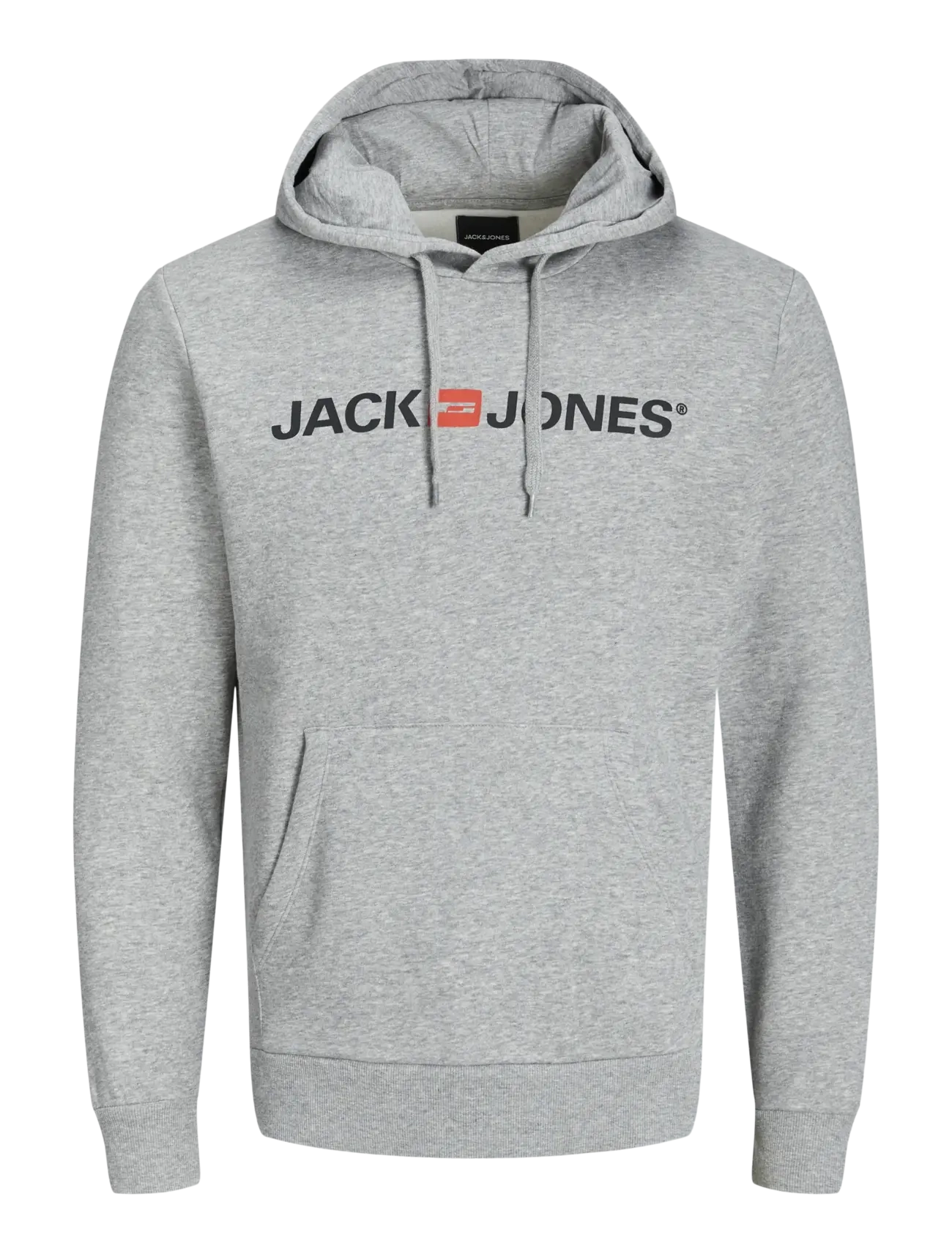 Jack & Jones JJECORP OLD LOGO SWEAT HOOD NOOS - Sweatshirts & hættetrøjer - LIGHT GREY MELANGE / grey