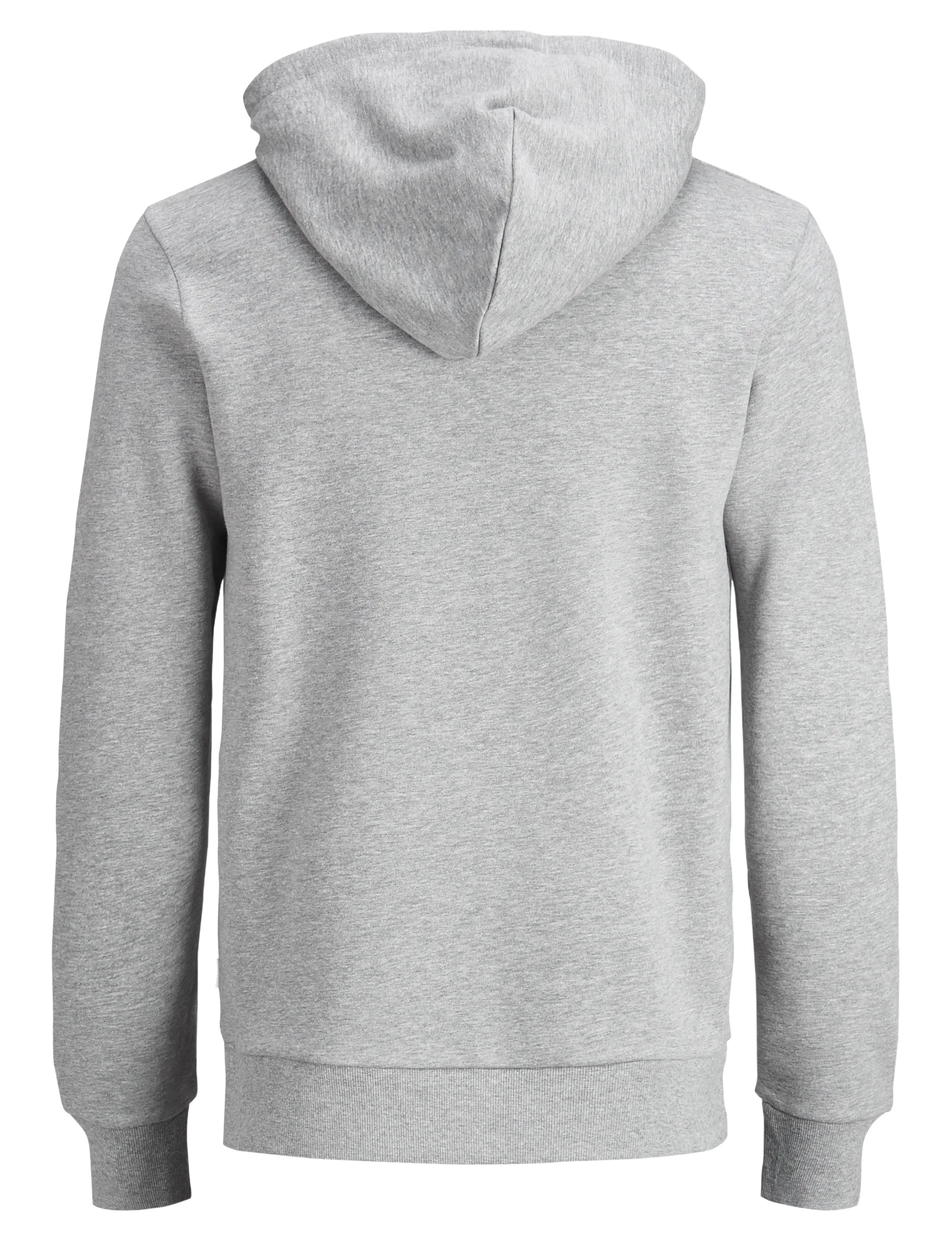 Jack & Jones - JJECORP OLD LOGO SWEAT HOOD NOOS - kapuzenpullover - light grey melange - 2