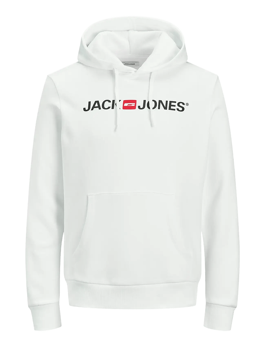 Jack & Jones - JJECORP OLD LOGO SWEAT HOOD NOOS - kapuzenpullover - white - 1